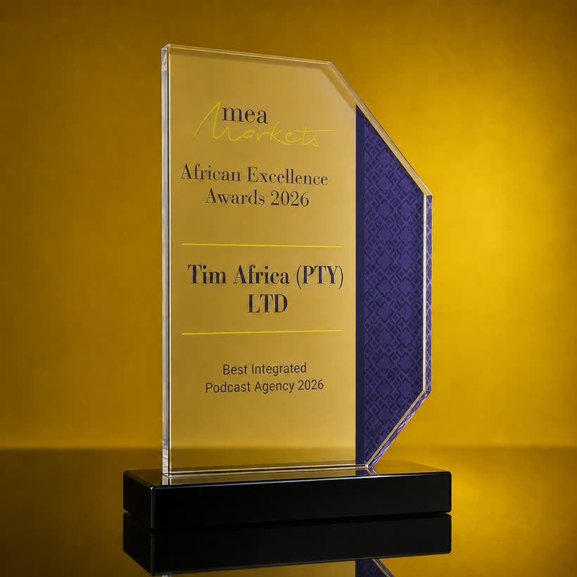 MEA Markets African Excellence Awards 2026 acrylic trophy